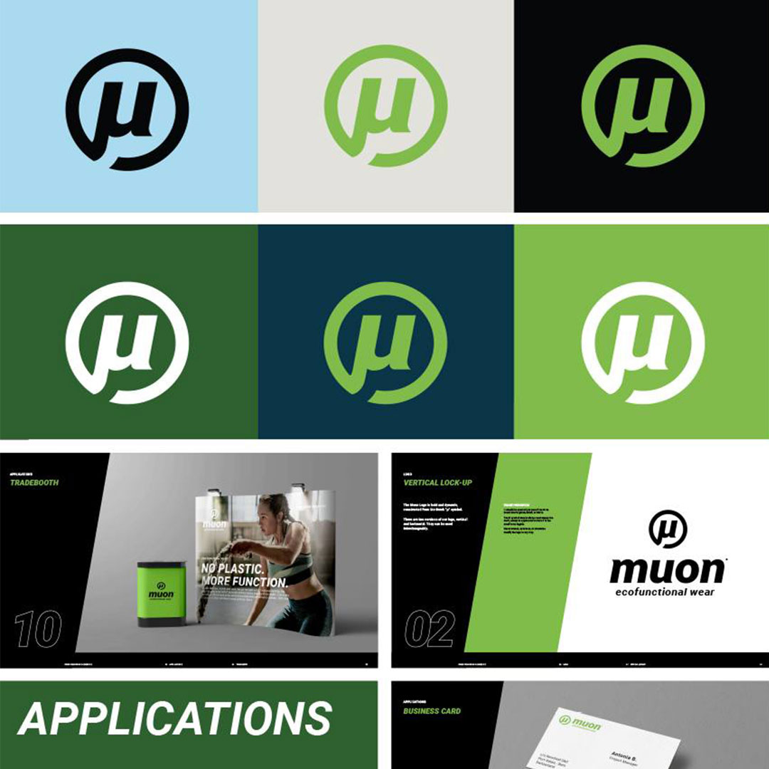 Brand Color Guidelines Developed for Eco Activewear Muon